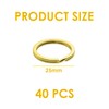 EOWVISN 40 Pieces Gold Keychains, Diy Keychain Materials, Metal Keychains,