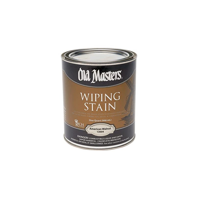 Old Masters Semi-Transparent American Walnut Oil-Based Wiping Stain 1 qt.