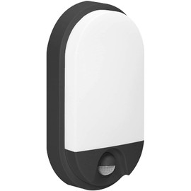 Adviti Nefryt Modern 15 W Outdoor Lamp with Motion Sensor 110 lm 4000 K White IP54 (Black)