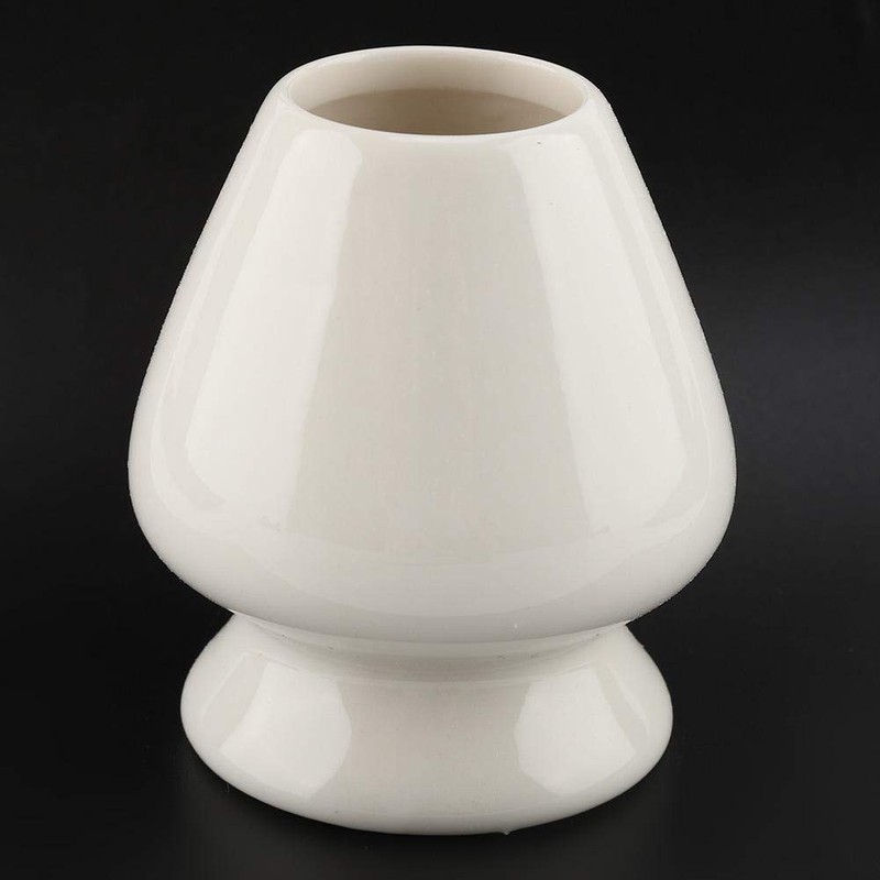 Fdit Matcha Whisk Stand Ceramic Holder for Bamboo Matcha Chasen