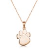 Materia KA-408 Women's Paw Pendant 925 Silver Rose Gold Plated