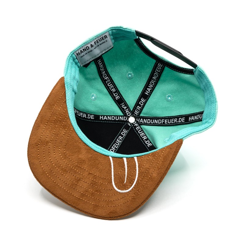 Hand und Feuer Snapback Cap Children's Naughty Badger, mint, M