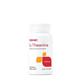 GNC L-Theanine 200mg, Promotes Relaxation, 60 Capsules