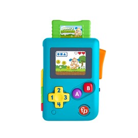 Fisher-Price Learning and Play Fun for Babies and Toddlers, Lil' Gamer Dummy Game Console with Lights and Music for Babies from 6 Months, Multilingual Version, HXC32