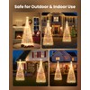 Outdoor Christmas Cone Tree Light with Star Topper, 6ft 265