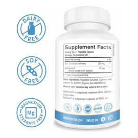 Suplemento Dim 200mg Con Bioperina (60 Cápsulas) Hecho En Eu Sabor Sin Sabor