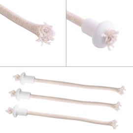 7Pcs Oil Lantern Wick, Round Cotton Kerosene Oil Lamp Wicks for Ceramic Holders Torch Wine Bottle Oil Candle Lamp