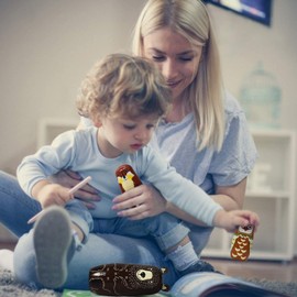 GRPSKCOS Russian Nesting Dolls- Bear Wooden Matryoshka Dolls for Kids Handmade Cute Cartoon Animals Pattern Nesting Doll Toy Stacking Doll Set of 5