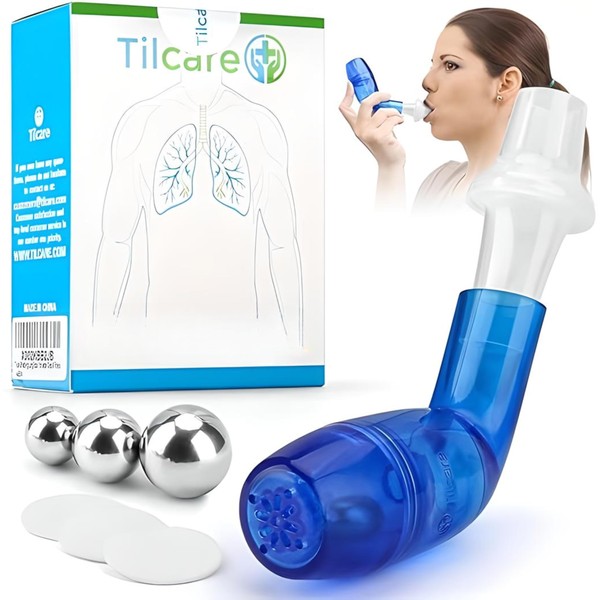 Breathing Trainer & Lung Trainer - Breathing Exercise Device for