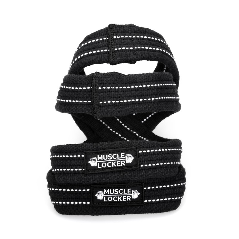 Muscle Locker Figure 8 Lifting Straps - Elite Performance deadlift