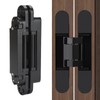 Hidden Door Hinges, Invisible Hinges for Hidden Door Silver Flush