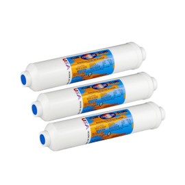 IPW Industries Inc-Omnipure - (CL10ROT33-A) - 10" x 2" T40 GAC Acid Washed Coconut Inline Filter 1/8" NPT 3 Pack