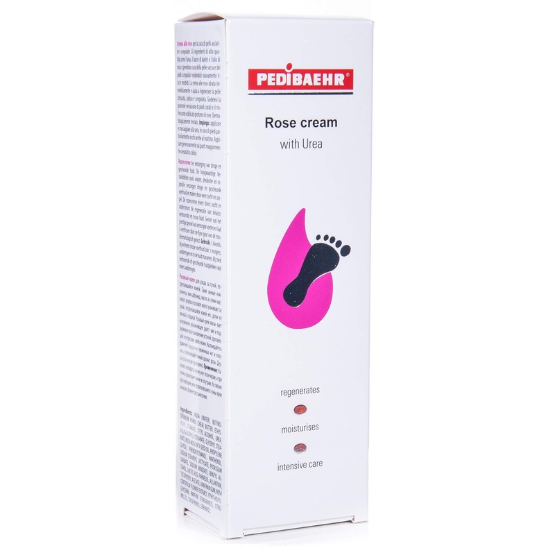 PediBaehr Rose Cream with Urea Foot Care Cream Wild Rose