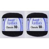 Coats Crochet Classic Crochet Thread, 2 Pack, Black