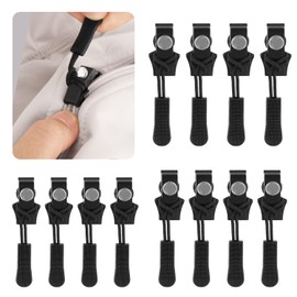 48pcs Zipper Repair Kit, Zipper Pull Replacement Fix Zipper Repair Handle Replacement Slider Fix Zipper Puller Zip Fixer Tab Zipper Head for Jackets Luggage Backpacks
