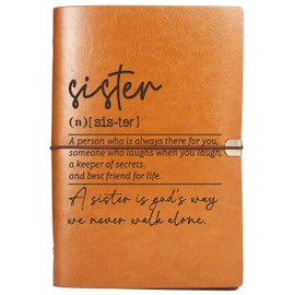 ZVMIS Sisters Definition Recipe Gifts-Birthday Wedding Retirement Housewarming Farewell Christmas Gift for Sister Best Friends Bestie BFF-Removable Recipe Notebook-Blank Recipe Book-Binder Cookbook