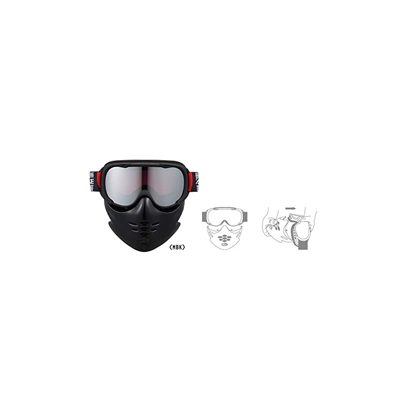 AXE AX270-FM Junior Ski/Snowboard Matte Black (MBK) Anti-Fog Double Lens