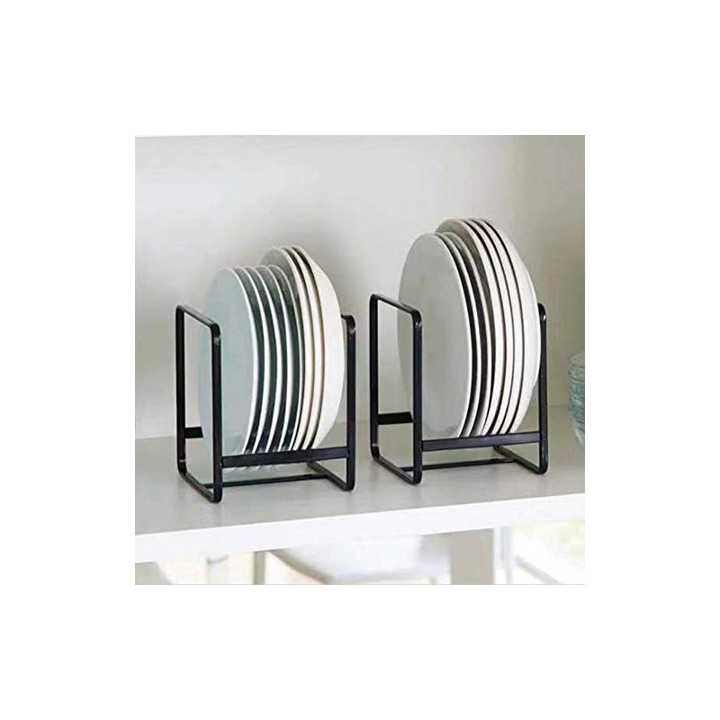 MINGFANITY 2PCS Plate Holders Organizer, Metal Dish Storage Dying Display