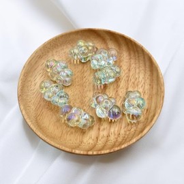 Bubble Clusters - 10 Pk,1:6 Scale Bubbles for Miniature Dollhouse Bath Tub Model, Zen Garden or Fairy Beach - Acrylic Beads for Jewelry Crafts (Blue)