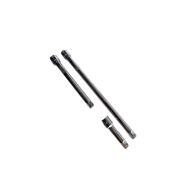 3/8" Drive Straight Socket Extension Bar Set 75mm 150mm +