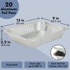Juvale 20-Pack Half Size Aluminum Pans with Lids - 9x13