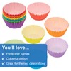 Baker Ross FX764 Rainbow Colours Cupcake Cases - Pack of