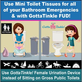 Premium Travel-Size Mini Toilet Paper Rolls | Convenient Plastic Dispenser | TP Shortage Humor (3-Pack) (039 Toilet Paper Creep Mummy)