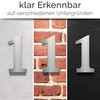 N-02-1-E Stainless Steel House Number 1 - Solid, Weatherproof and