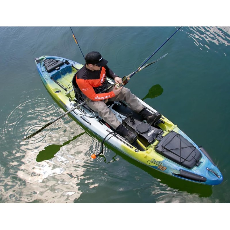 ITGAM0007 Deeper Flexible Arm Mount 2.0 for Boats/Kayaks, Black ,