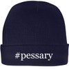 Shirt Me Up #Pessary - A Nice Hashtag Beanie Cap, Navy, OSFA