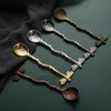 Gold Retro Dragonfly Spoon Coffee Spoon Teaspoon Stainless Steel Tableware