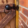 Heavy Duty Epoxy Black 6" 150mm Twisted Ring Gate Latch