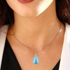 COAI Women's Drop Pendant, Sterling Silver, Apatite