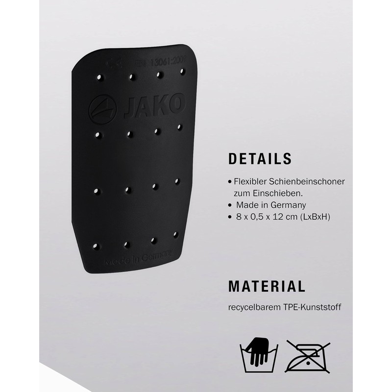 JAKO Unisex Mini Pro Shin Pads Black XXS