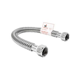 MIIFLEX 1 inch FIP x 1 inch FIP, 24 inch Length Stainless Steel Corrugated FLEX Connector, Water Heater Connector, Water Softener(Click in for more size options)1'' x 1'', FIP x FIP