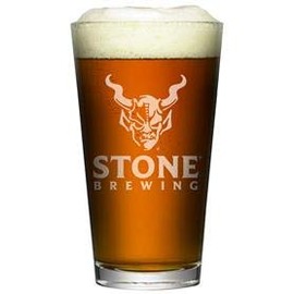 Stone Brewery Satin White Signature Pint | Set of 2 Pint Glasses