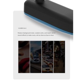 Fahgaer On-Ear Headset Receive 500 Square Feet Mini Walkie-Talkie Bluetooth Headset for Restaurants,B