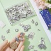 SUNNYCLUE 72Pcs 9 Styles Small Poker Card Charms Silver Ace