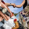 Compass Watch Diving Bracelet Compass Portable Waterproof Pressure Resistant Adjustable