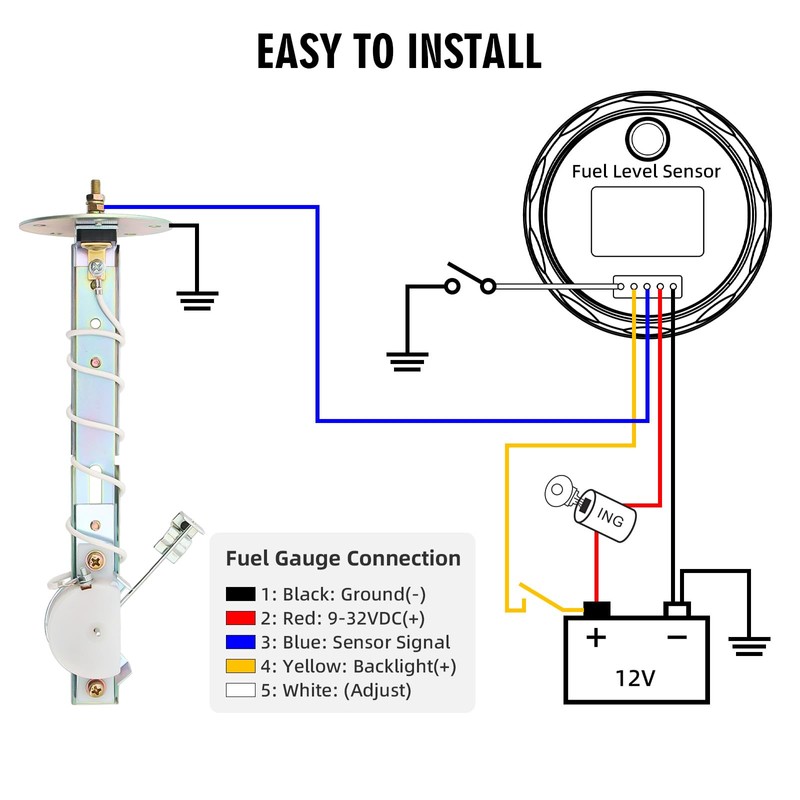 Marine Fuel Sending Unit with Float - 0-90 Ohms, Boat