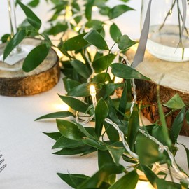 Festive Lights 3.2m Decorative Indoor Plug in Christmas String Fairy Lights - 40 Warm White LEDs - Clear Cable