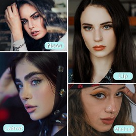 ZELORES 20G Threadless Nose Studs for Women Men 316L Stainless Steel Monroe Lip Rings Labret Stud Jewelry Push In Tragus Earrings Nostril Piecing Jewelry Opal CZ Flat Back Nose Stud 1.5mm 2mm 3mm(Silver-20G)