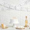 Frienda 6 Pcs Mi Bautizo Papel Picado Banner Baptism,White
