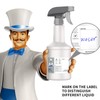 MR.SIGA 16 oz Empty Plastic Spray Bottles for Cleaning Solutions,