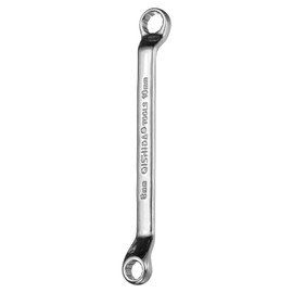 HARFINGTON 45 Degree Offset Box End Wrench 8mm x 10mm Metric 12 Point Mirror Chrome Plated Alloy Steel Double Box Wrenches Long Industrial Grade Torx Box Wrench Repair Tool
