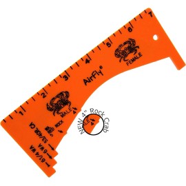 AirFly Dungeness Crab Gauge - California, Washington & Oregon (Concave) NEW - Concave-Green