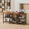 Furologee TV Stand, Small TV Console Table with 3-Tier Storage