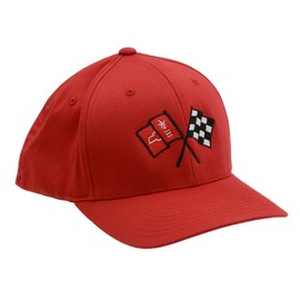 Corvette C2 Flex Fit Hat Red Large/Extra Large Fit