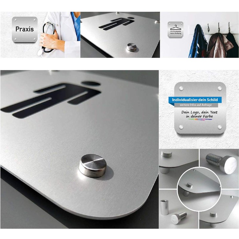 Kinekt3d Leitsysteme Aluminium Wall Sign 200 x 200 mm Cellar