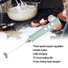 Electric Mixer ThreeSpeed USB Charging 1200mAh Battery Handheld Milk Frother